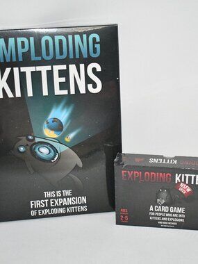 Exploding Kittens NSFW Edition + Imploding Kittens Expansion Pack Adult Card Gam